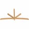 Ekena Millwork Alberta Smooth Timber Gable Bracket, Western Red Cedar, 96"W x 52"H x 3 1/2"D x 3 1/2"F, 13/12 Pitch GBW096X52X0404ALB00SWR - alternate 5